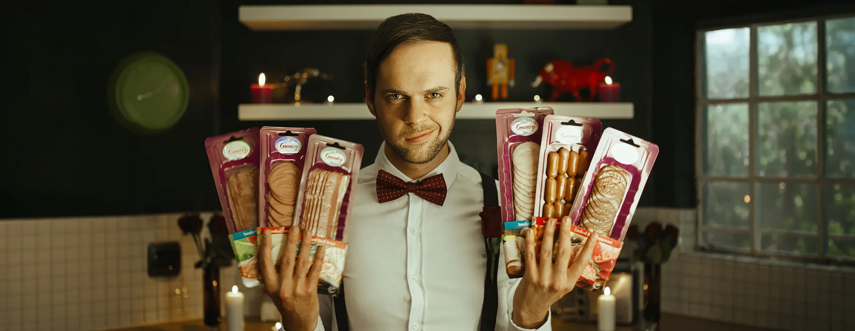 The challenge was to launch a new premium chilled meat range in a crowded category. Country Arabia Lazy Recipes case board showing challenge idea and campaign results