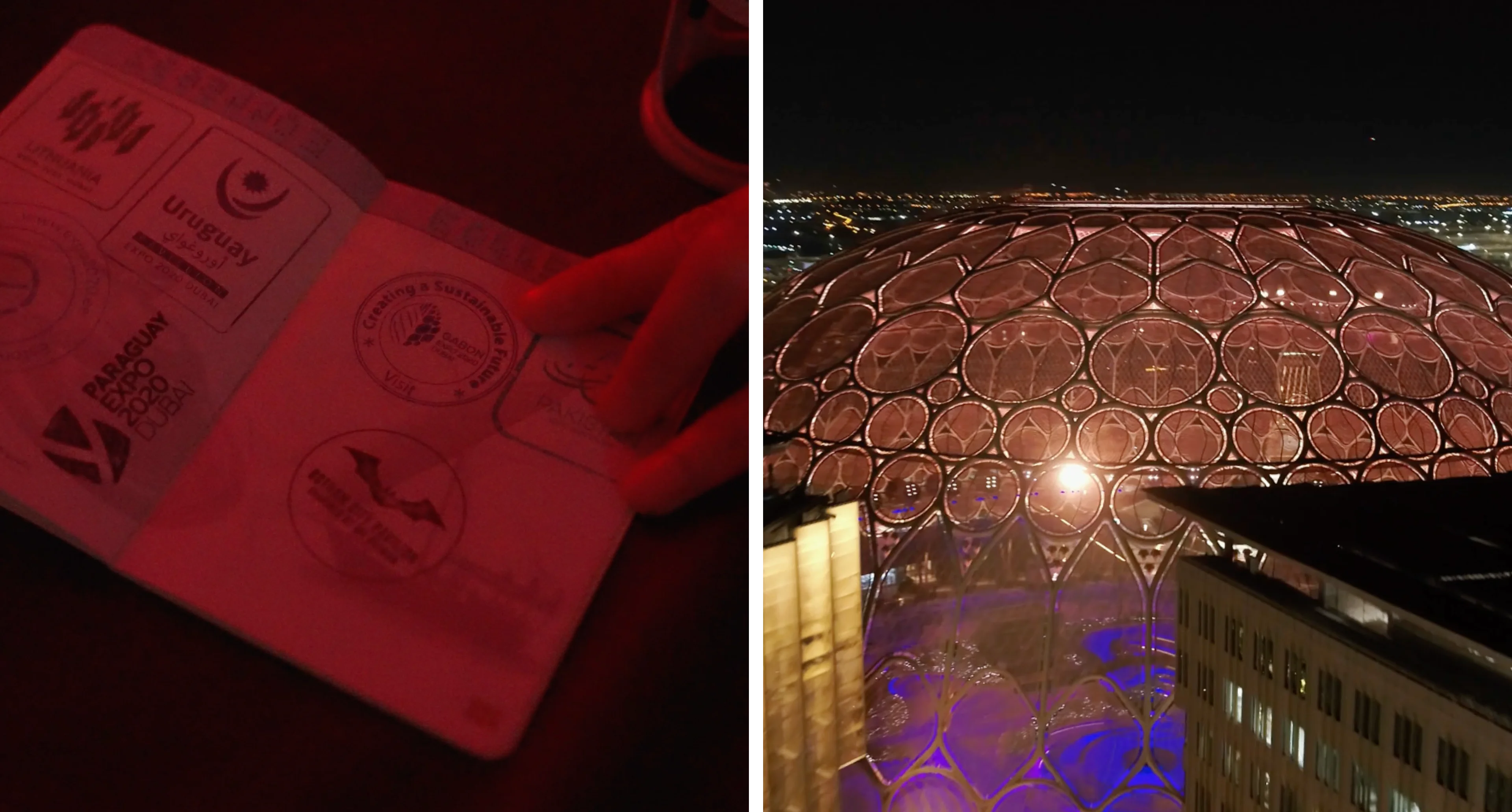 Gotham City stamp in Expo 2020 Dubai passport for The Batman pavilion experience