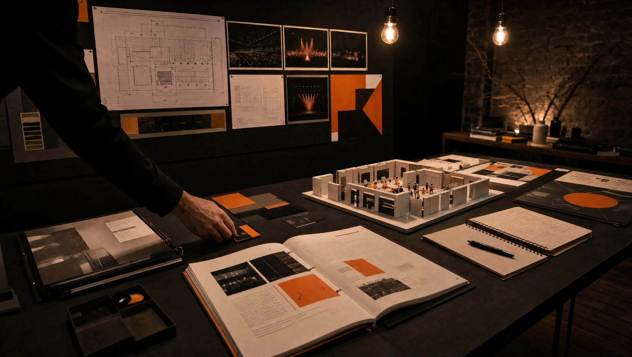 Experiential activation deliverables, creative platform, production brief and venue scale model at the Almost Impossible studio